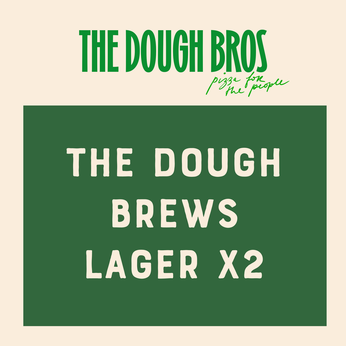 The Dough Brews Lager x2 (330ml)