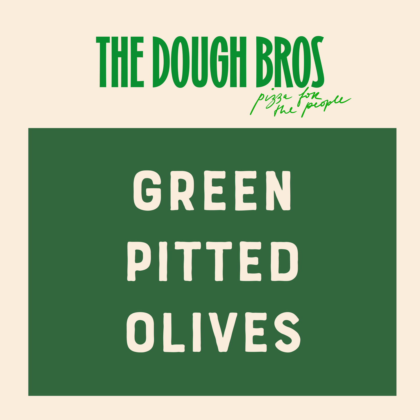 Green Pitted Olives